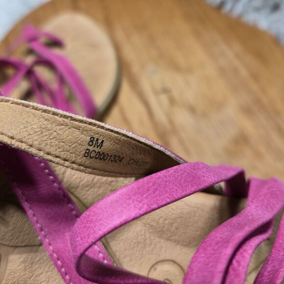 Boc Born Concept Womens Size 8M Flip Flops Strappy Pink Sandals (Winter Discount - Picture 8 of 8